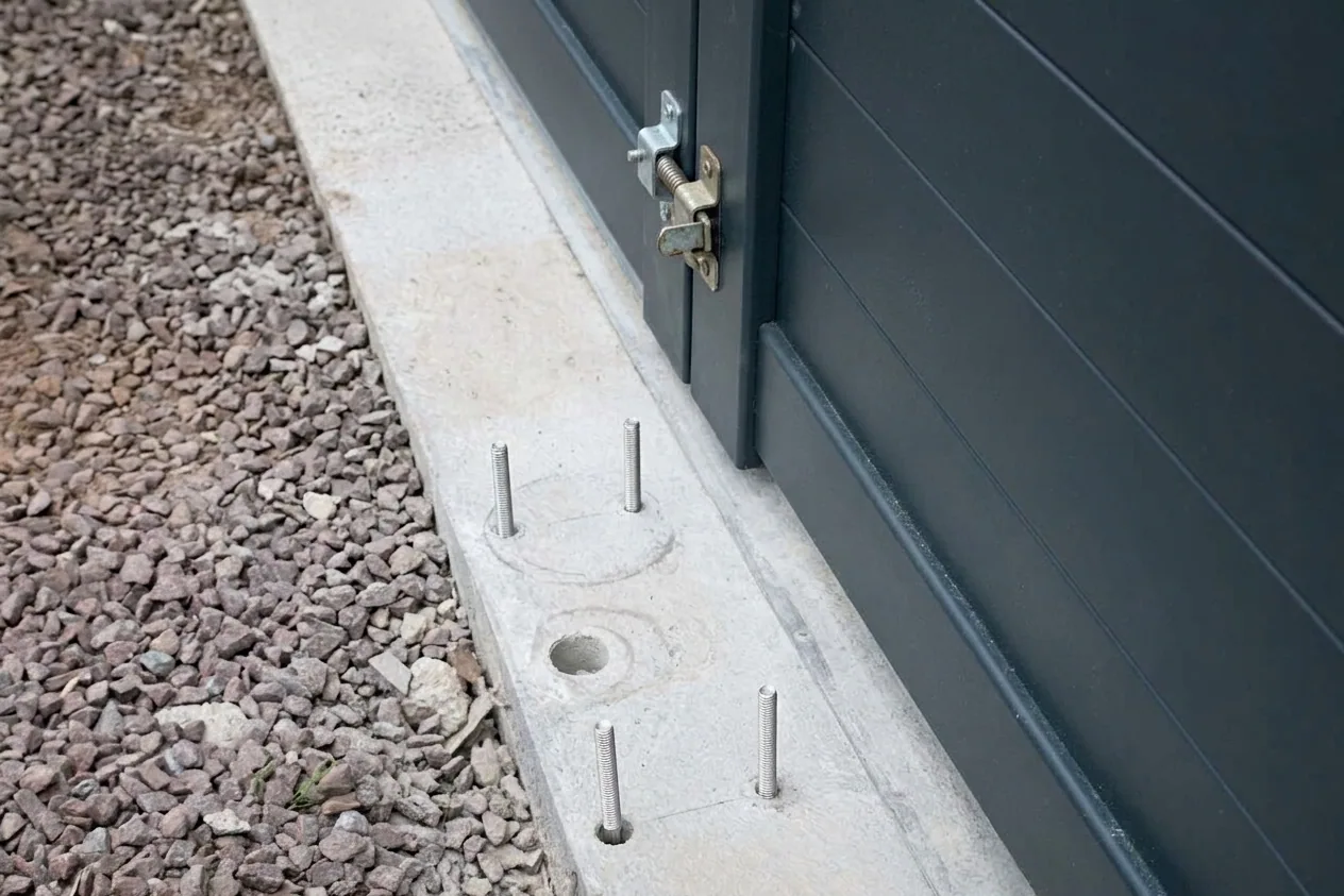 Motorisation portail, garage et volets à Agde — avant (chantier 6)